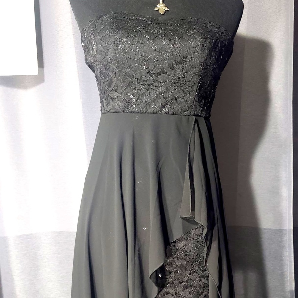 EXTREME Women Dress Off Shoulder Waist Chiffon Irregular Dress